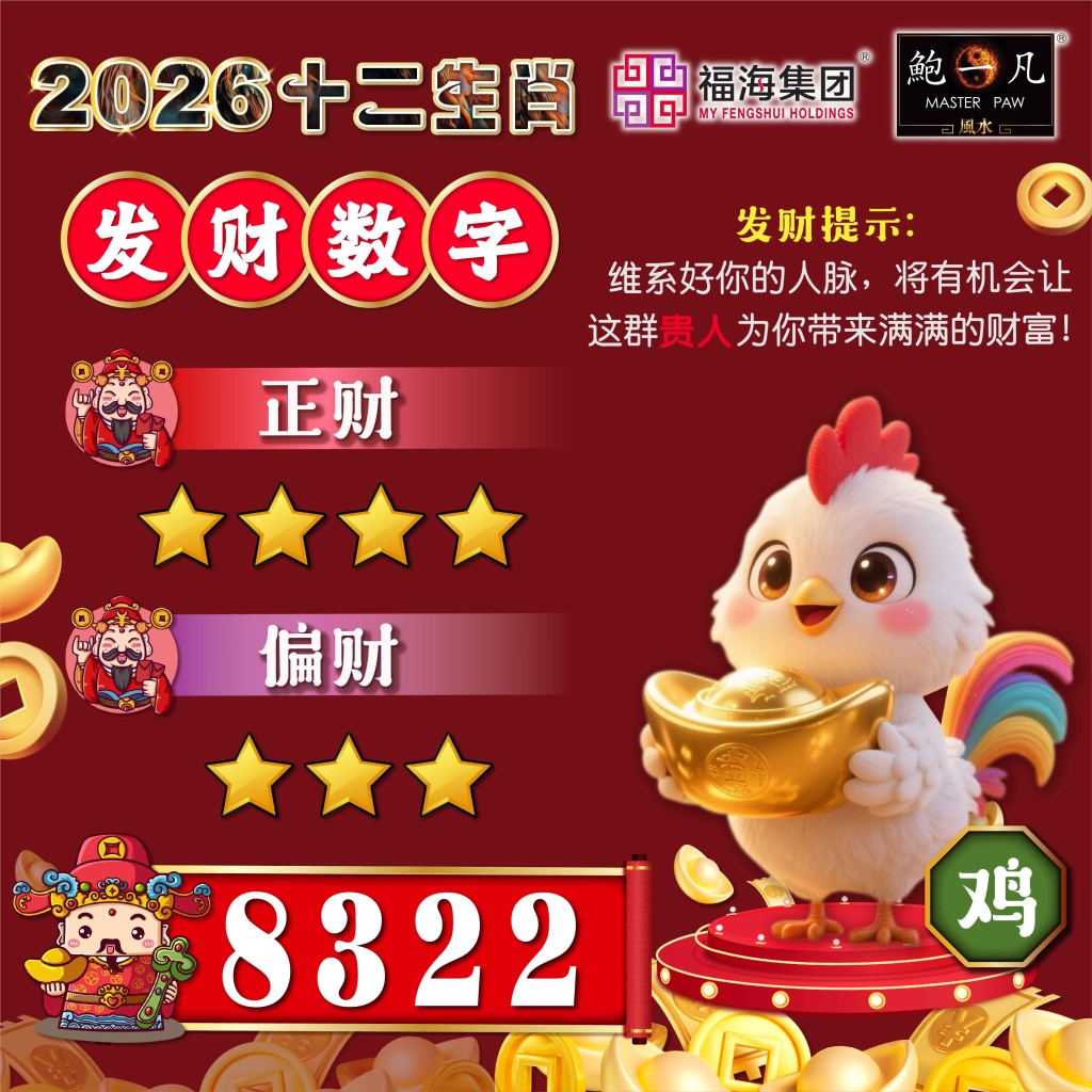 鲍一凡老师| 2026十二生肖发财数字(附加视频)